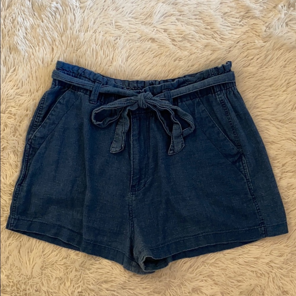 Universal Thread Linen Elastic Tie Shorts
